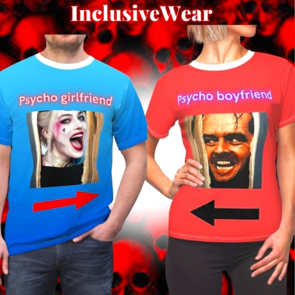 Psycho Girlfriend "Harley Quinn" Top Seller Trending Unisex Cut & Sew Tee Sexy A - Picture 1 of 6